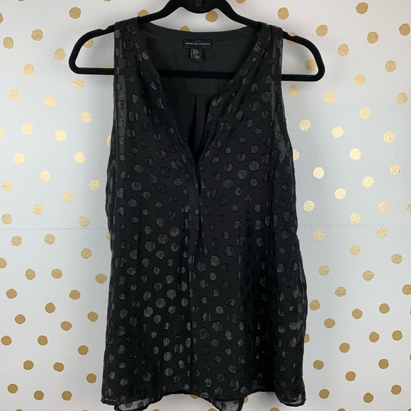 Adrienne Vittadini Tops - Adrienne Vittadini Sleeveless Polka Dot Top